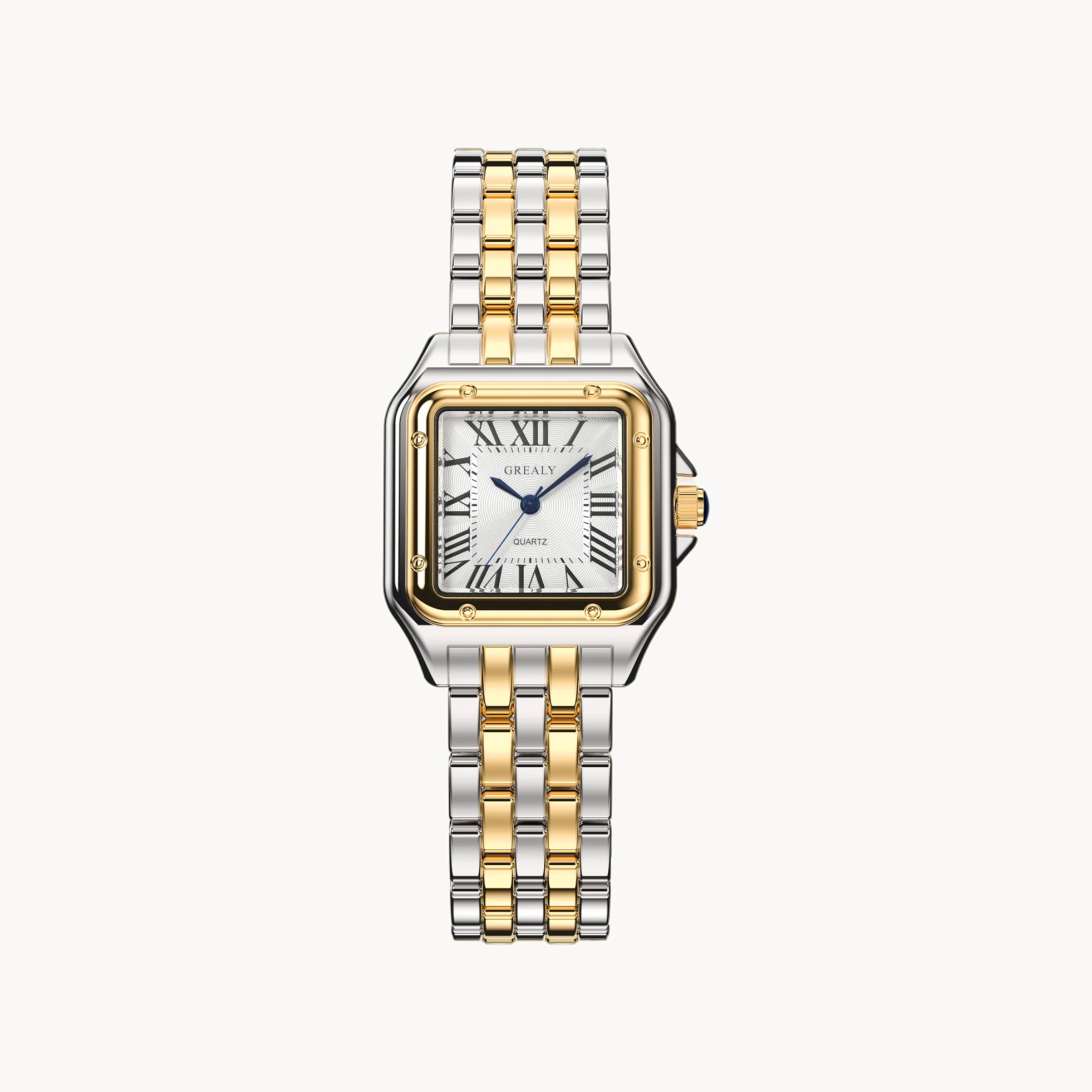 Grealy Watch Stainless Steel Silver Gold